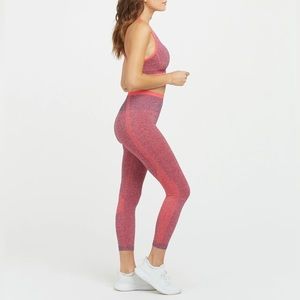 New SPANX Seamless Sculpt Leggings spacedye coral punch